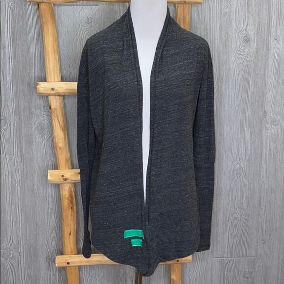 AM G Recycle Love Applique Open Cardigan Medium - Picture 2 of 8